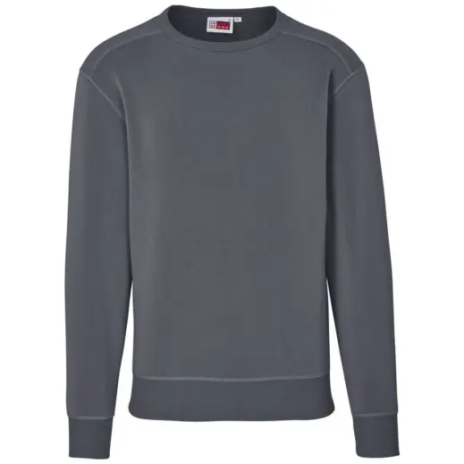 Mens Quinn Crew Neck Sweater Grey Front